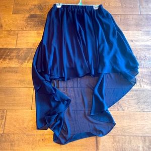 Dex High/Low Navy skirt